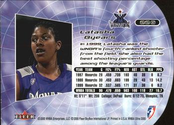 2000 Ultra WNBA - Gold Medallion #22G Latasha Byears Back