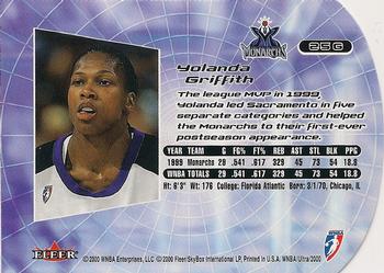 2000 Ultra WNBA - Gold Medallion #25G Yolanda Griffith Back