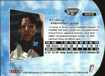 2000 Ultra WNBA - Gold Medallion #26G Tracy Henderson Back