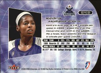 2000 Ultra WNBA - Gold Medallion #34G Kedra Holland-Corn Back