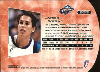 2000 Ultra WNBA - Gold Medallion #36G Dalma Ivanyi Back