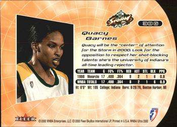 2000 Ultra WNBA - Gold Medallion #38G Quacy Barnes Back
