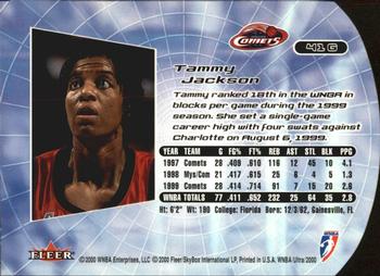 2000 Ultra WNBA - Gold Medallion #41G Tammy Jackson Back