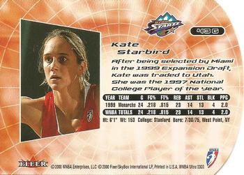2000 Ultra WNBA - Gold Medallion #43G Kate Starbird Back