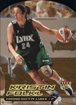 2000 Ultra WNBA - Gold Medallion #51G Kristin Folkl Front