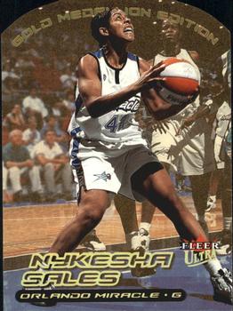2000 Ultra WNBA - Gold Medallion #57G Nykesha Sales Front