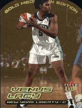 2000 Ultra WNBA - Gold Medallion #63G Venus Lacy Front