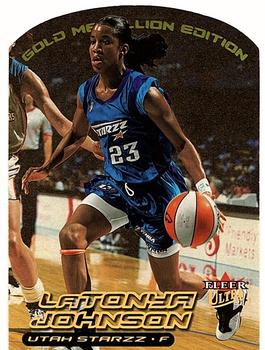 2000 Ultra WNBA - Gold Medallion #69G LaTonya Johnson Front