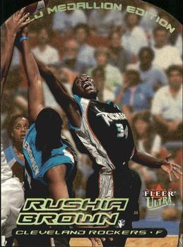 2000 Ultra WNBA - Gold Medallion #71G Rushia Brown Front