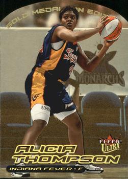 2000 Ultra WNBA - Gold Medallion #75G Alicia Thompson Front