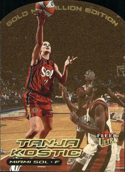2000 Ultra WNBA - Gold Medallion #77G Tanja Kostic Front