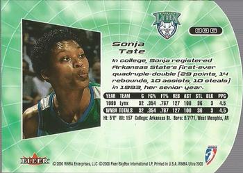2000 Ultra WNBA - Gold Medallion #80G Sonja Tate Back