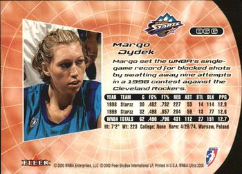 2000 Ultra WNBA - Gold Medallion #86G Margo Dydek Back