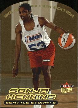 2000 Ultra WNBA - Gold Medallion #87G Sonja Henning Front