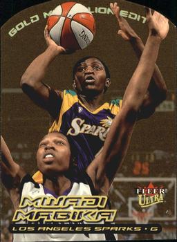 2000 Ultra WNBA - Gold Medallion #89G Mwadi Mabika Front