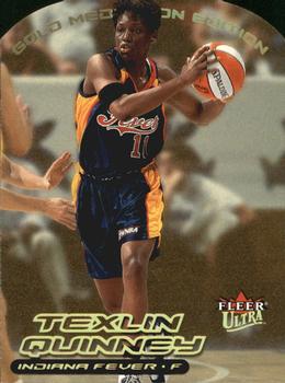2000 Ultra WNBA - Gold Medallion #94G Texlin Quinney Front