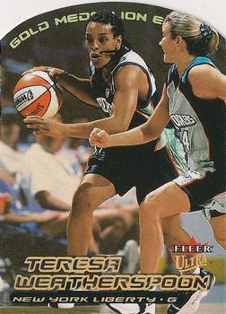 2000 Ultra WNBA - Gold Medallion #95G Teresa Weatherspoon Front