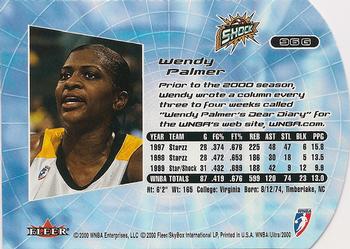 2000 Ultra WNBA - Gold Medallion #96G Wendy Palmer Back