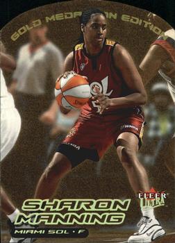 2000 Ultra WNBA - Gold Medallion #99G Sharon Manning Front