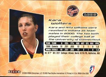 2000 Ultra WNBA - Gold Medallion #100G Kara Wolters Back