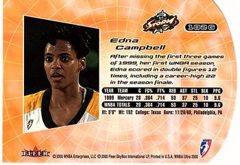 2000 Ultra WNBA - Gold Medallion #102G Edna Campbell Back