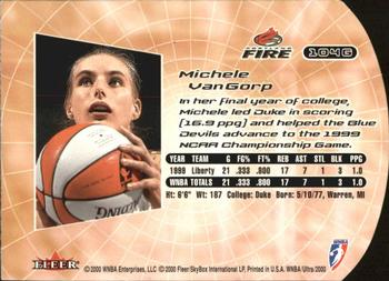 2000 Ultra WNBA - Gold Medallion #104G Michele VanGorp Back