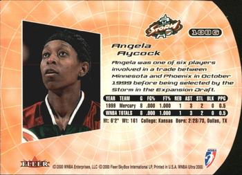 2000 Ultra WNBA - Gold Medallion #108G Angela Aycock Back