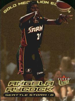 2000 Ultra WNBA - Gold Medallion #108G Angela Aycock Front