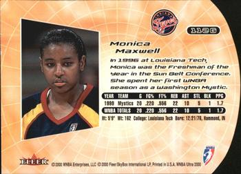 2000 Ultra WNBA - Gold Medallion #112G Monica Maxwell Back