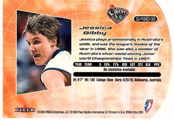 2000 Ultra WNBA - Gold Medallion #143G Jessica Bibby Back