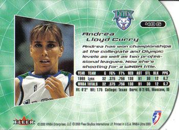 2000 Ultra WNBA - Gold Medallion #40G Andrea Lloyd Curry Back