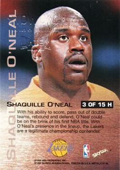1997-98 Metal Universe Championship - Hardware #3 H Shaquille O'Neal Back