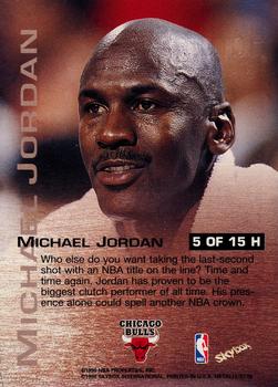 1997-98 Metal Universe Championship - Hardware #5 H Michael Jordan Back