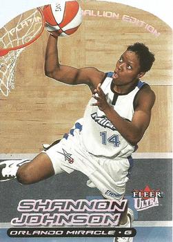 2000 Ultra WNBA - Platinum Medallion #30P Shannon Johnson Front