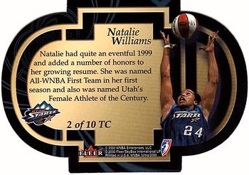 2000 Ultra WNBA - Trophy Case #2 TC Natalie Williams Back