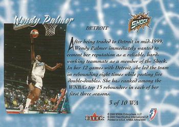 2000 Ultra WNBA - WNBAttitude #3 WA Wendy Palmer Back