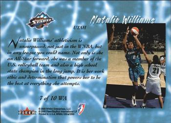 2000 Ultra WNBA - WNBAttitude #7 WA Natalie Williams Back