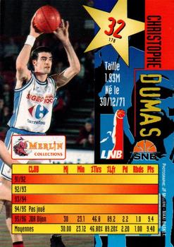 1996-97 Merlin Ultimate (LNB) #32 Christophe Dumas Back