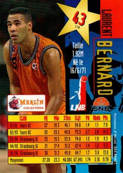 1996-97 Merlin Ultimate (LNB) #43 Laurent Bernard Back