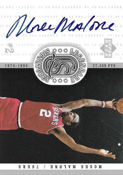 1999-00 Upper Deck Legends - Legendary Signatures #MM Moses Malone Front