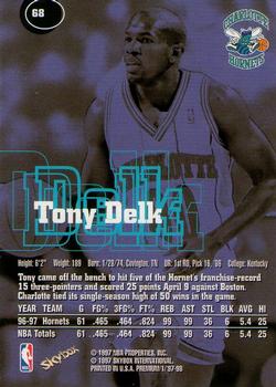 1997-98 SkyBox Premium #68 Tony Delk Back