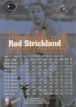 1997-98 SkyBox Premium #9 Rod Strickland Back