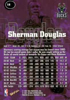 1997-98 SkyBox Premium #18 Sherman Douglas Back
