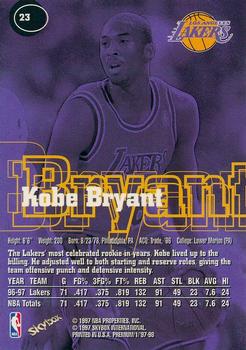 1997-98 SkyBox Premium #23 Kobe Bryant Back