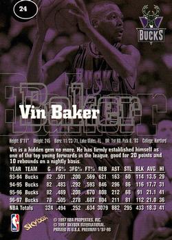 1997-98 SkyBox Premium #24 Vin Baker Back