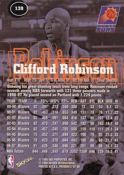 1997-98 SkyBox Premium #139 Clifford Robinson Back