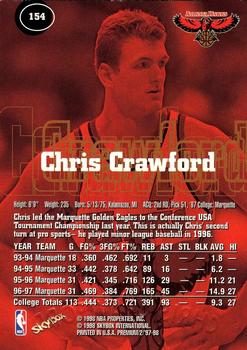 1997-98 SkyBox Premium #154 Chris Crawford Back