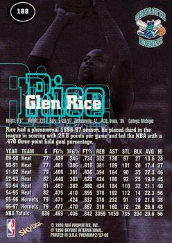 1997-98 SkyBox Premium #188 Glen Rice Back