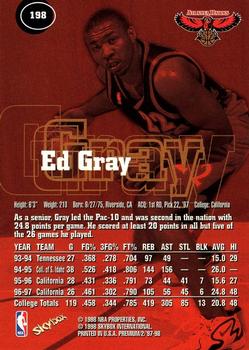 1997-98 SkyBox Premium #198 Ed Gray Back
