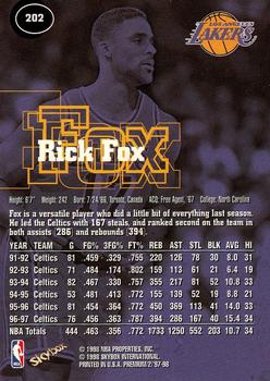 1997-98 SkyBox Premium #202 Rick Fox Back